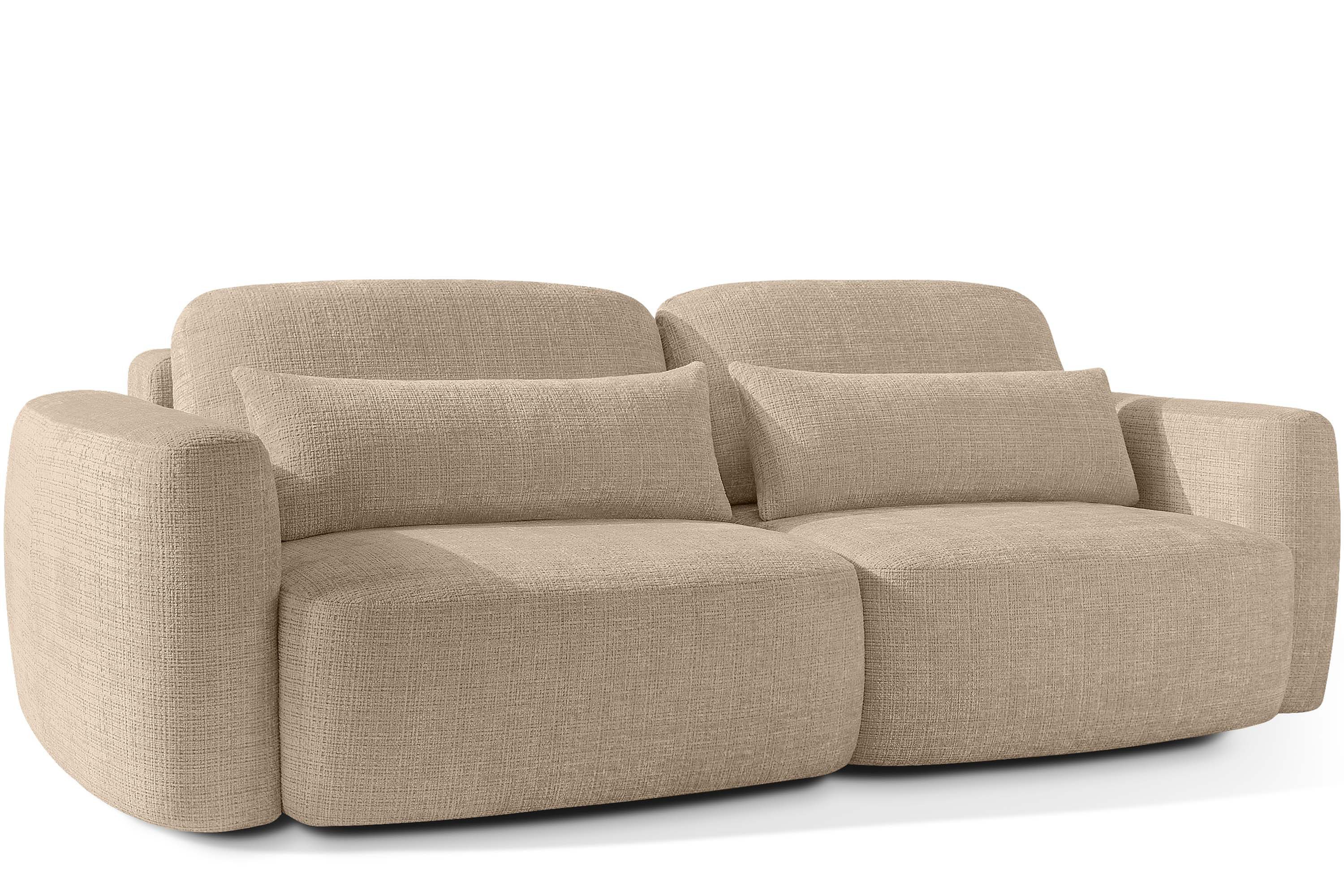KONSIMO® 3-Sitzer ELOSA Sofa, Einzelsofa, Japandi-Stil, günstig online kaufen