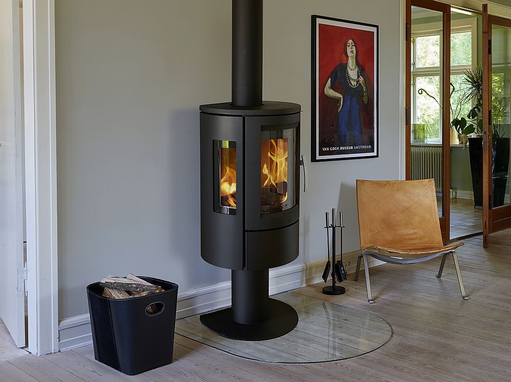 VARDE OVNE Kaminofen Varde Ovne Nice Air Kaminofen Ofen Stahl Schwarz 100985, 6.2 kW