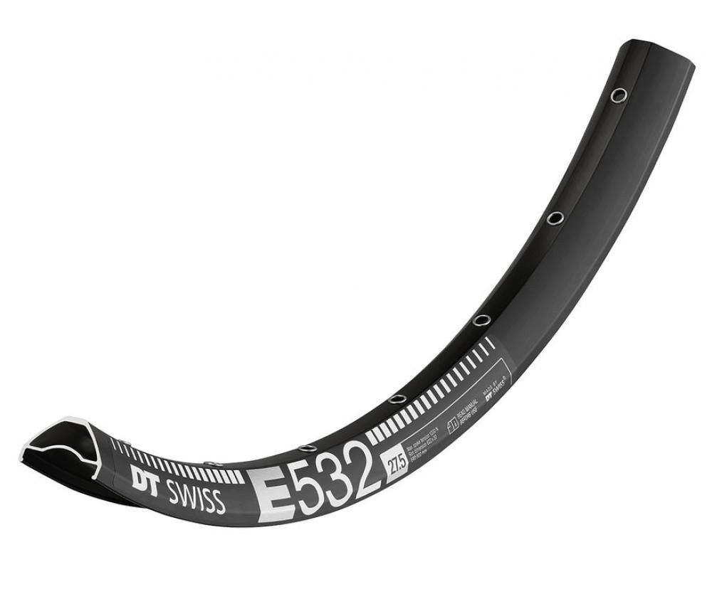 Laufrad DT Swiss Felge E 532 27,5" 28 Loch Schwarz - robuste Enduro-Felge für