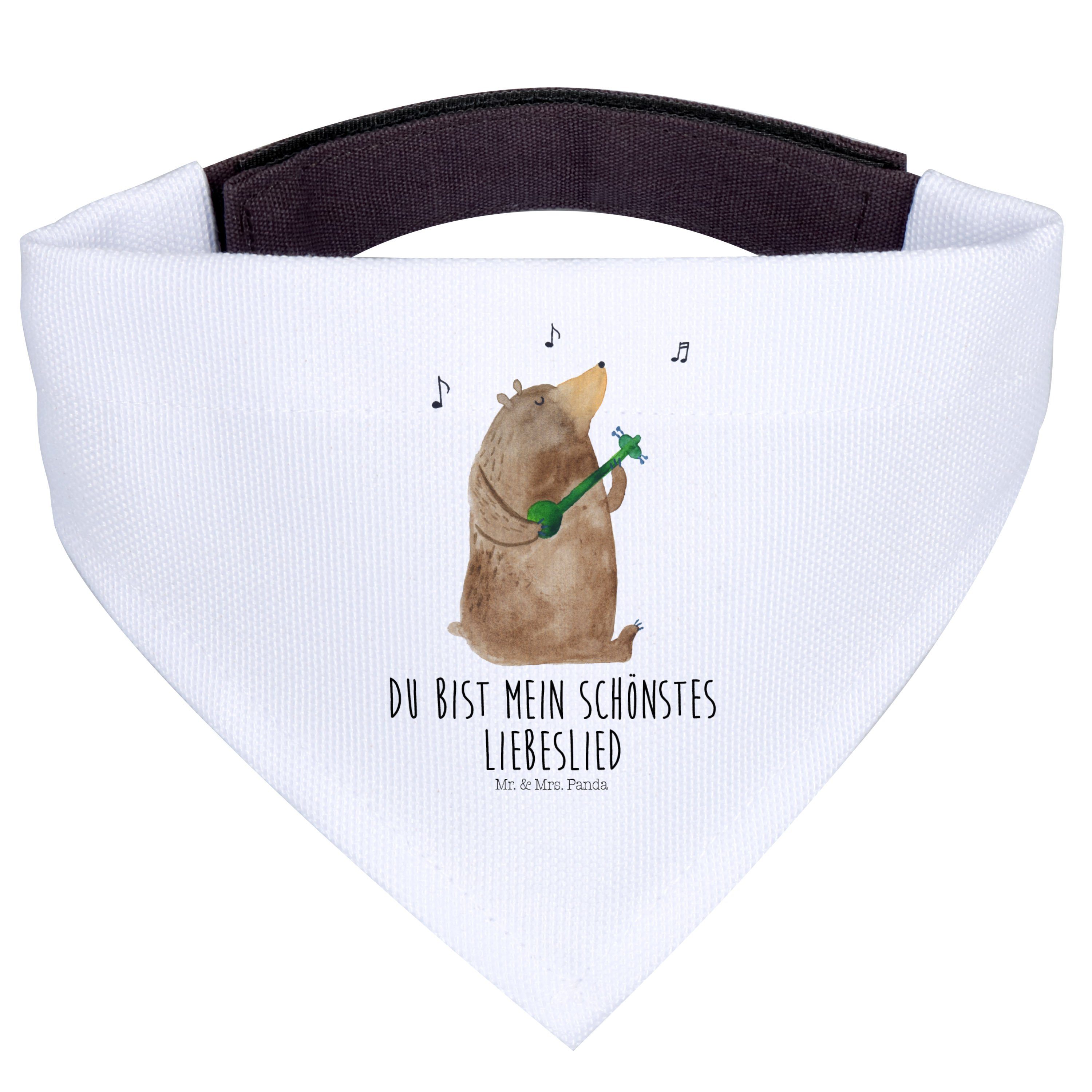 Mr. & Mrs. Panda Hundefliege Bär Lied, Halstuch Hund, Weiß, Hund, für, Geschenk, Teddy, Freundin, Polyester, Hundetuch Hundehalstuch Liebe