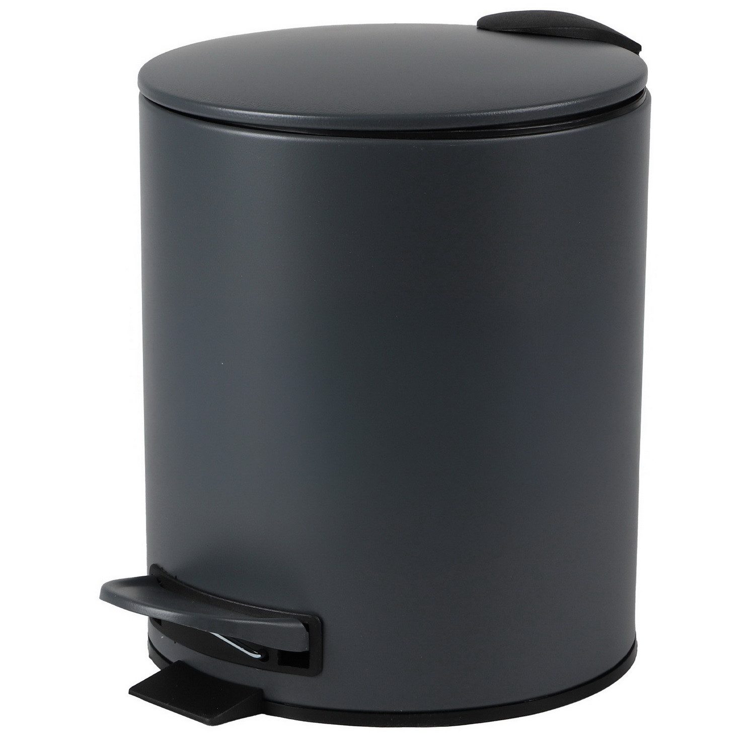 Urban Living Kosmetikeimer 5 Liter Badeimer Tret-Mülleimer Abfalleimer Tretpedeal Tretmülleimer, Absenkautomatik, Hygienische Pedalbedienung, Badezimmer Mülleimer, Badmülleimer