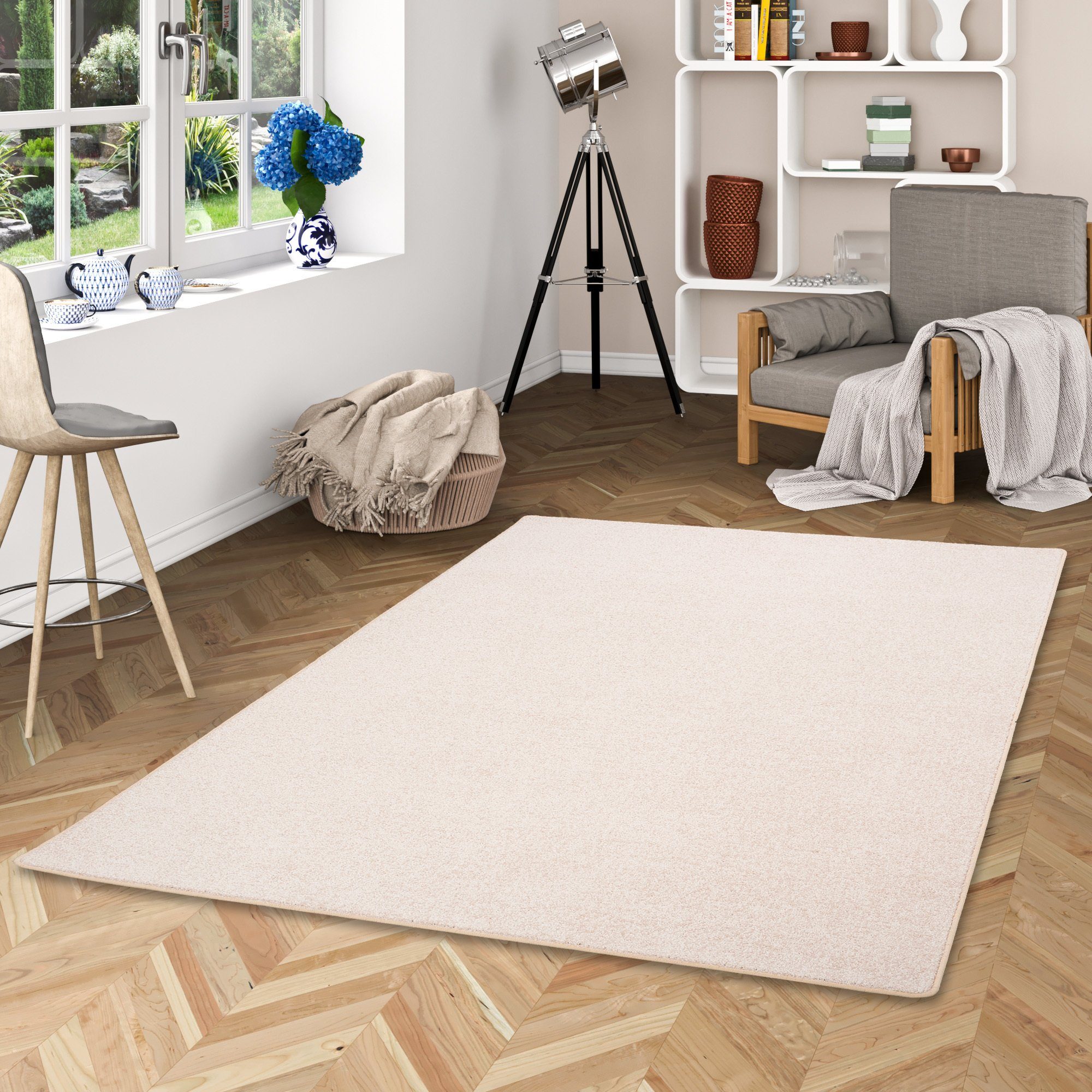 Snapstyle Veloursteppich Hochflor Velours Teppich Luna, günstig online kaufen