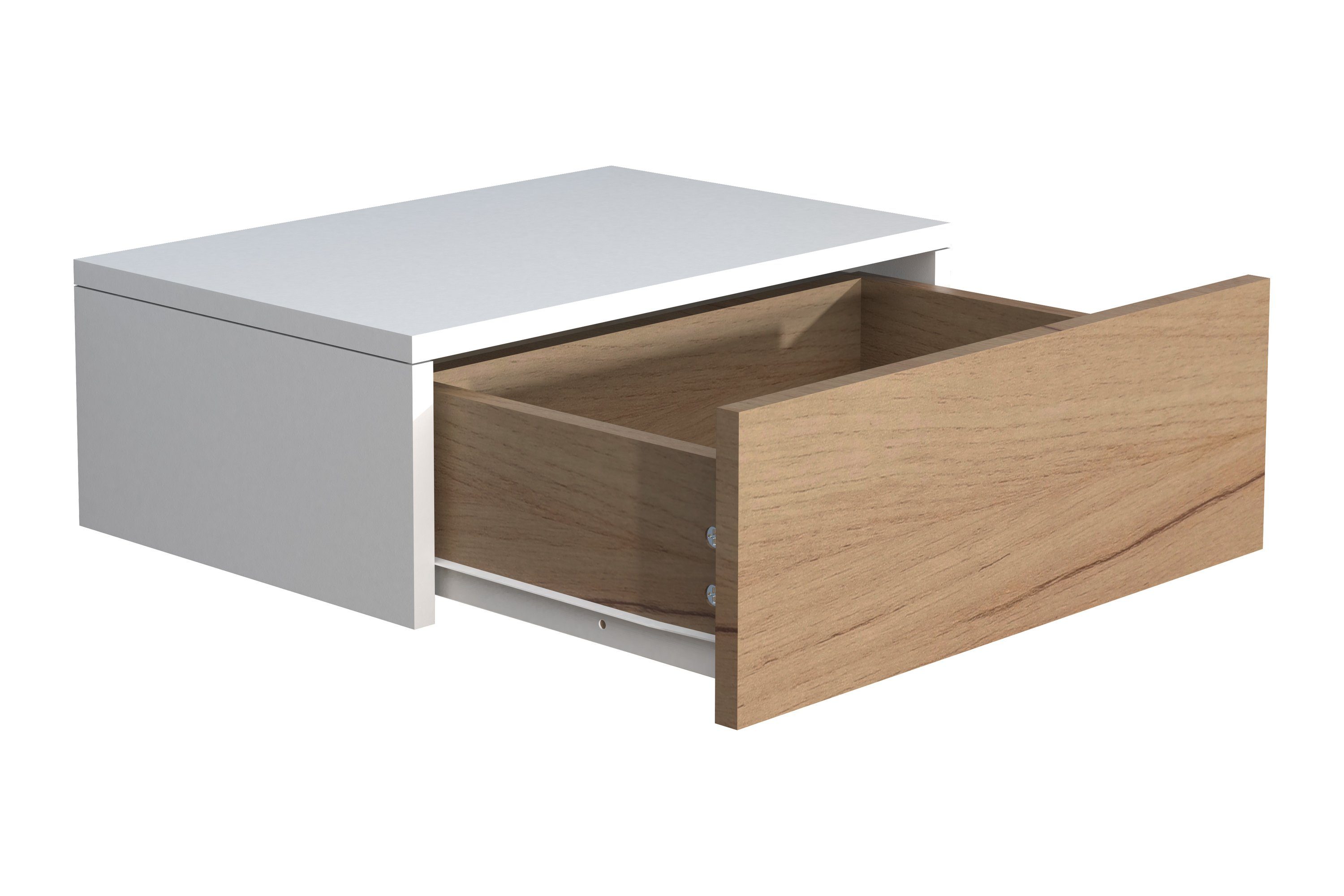 VCM Nachttisch Holz Wandschublade Wand Hänge Nachttisch Usal M45 günstig online kaufen
