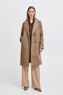 b.young Langmantel Mantel Reverskragen Jacke Lang BYCILIA COAT 3 6261 in Braun