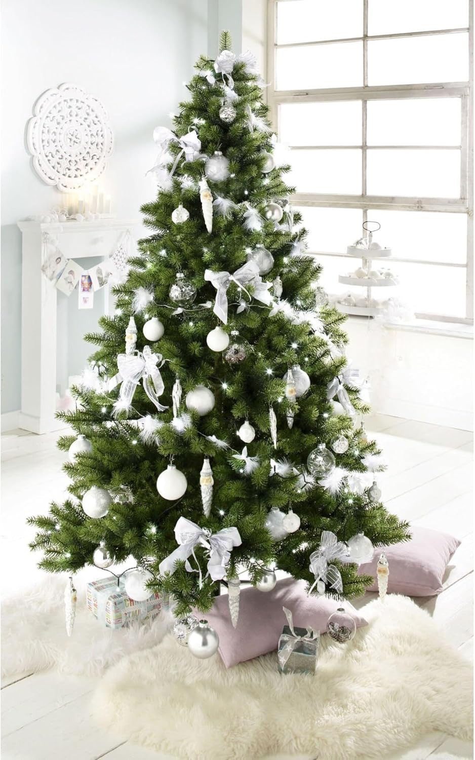 Thüringer Glasdesign Weihnachtsbaumkugel Christbaumkugeln aus Glas, 40 tlg. Set, Weihnachtsbaum-Schmuck, Glas