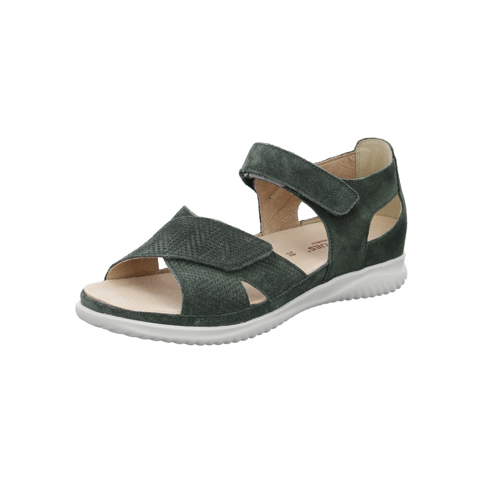 Hartjes Breeze - Damen Schuhe Sandalette Velours grün