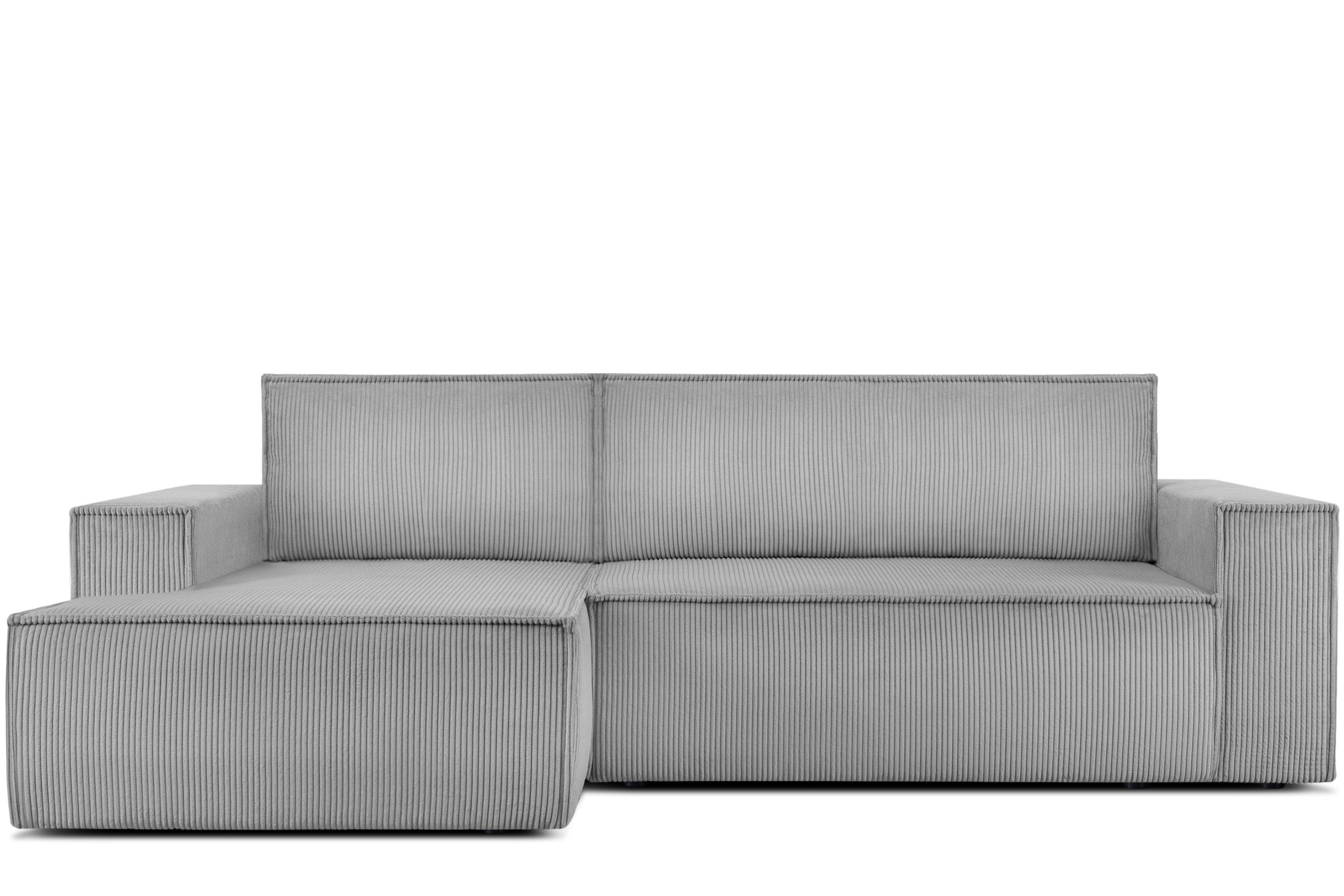 Konsimo Ecksofa NAPI Ecksofa links, hergestellt in der EU, mit Schlaffunktion, in Pet Friendly Cord-Stoff