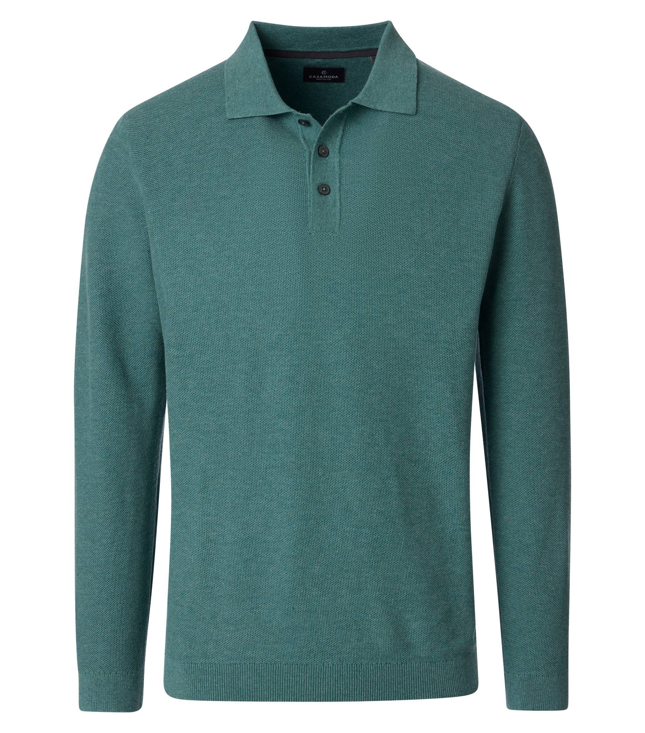 CASAMODA Langarm-Poloshirt CASAMODA Polo-Shirt Langarm uni