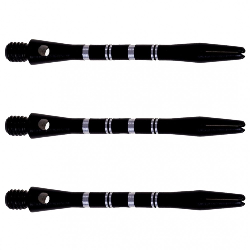 Dartscheibe Karella Shaft Alu Stripe medium schwarz für Darts.