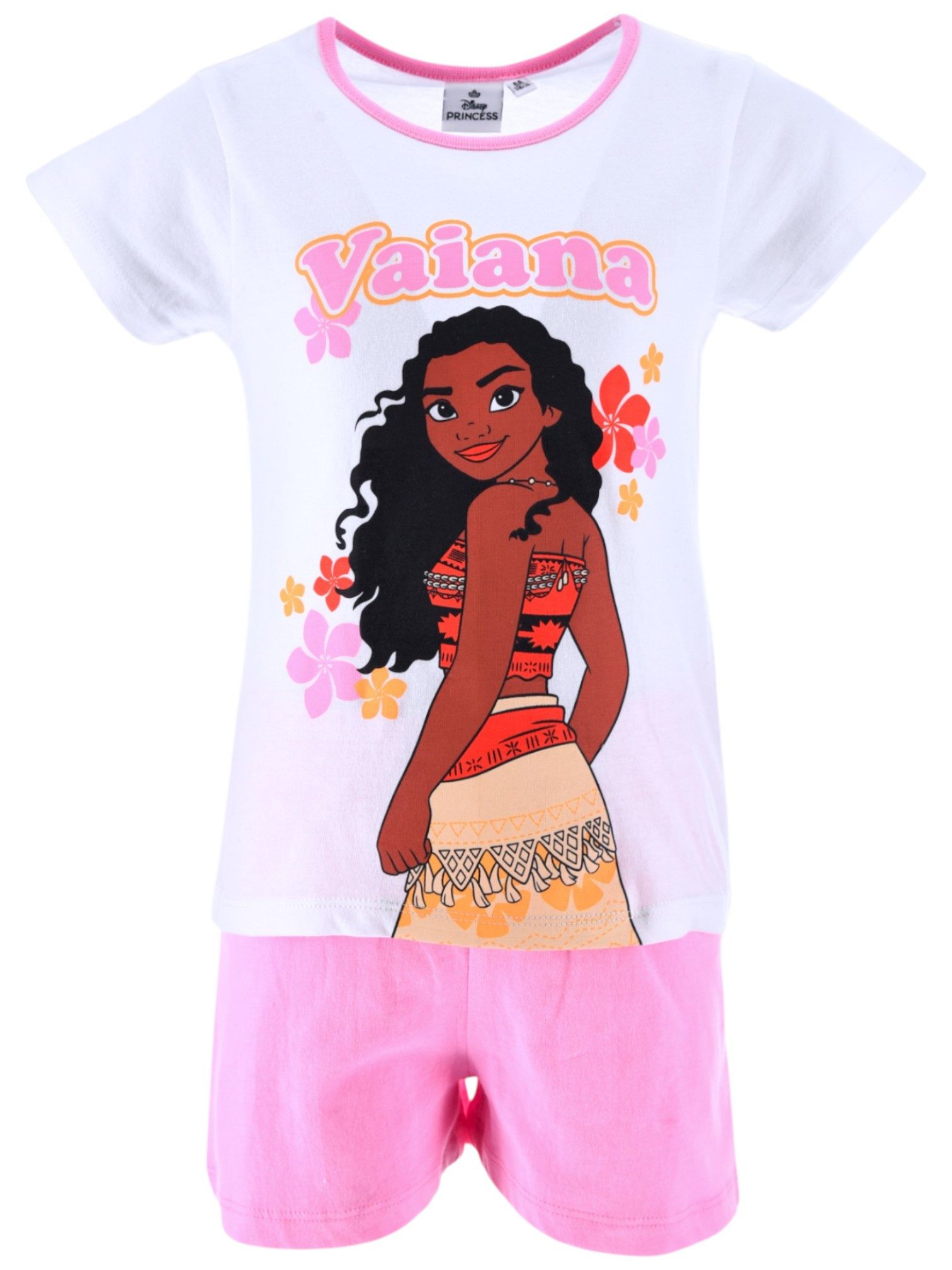 Disney Vaiana Schlafanzug Vaiana (2 tlg) Pyjama Set kurz - Mädchen Shorty Gr. 98-128 cm