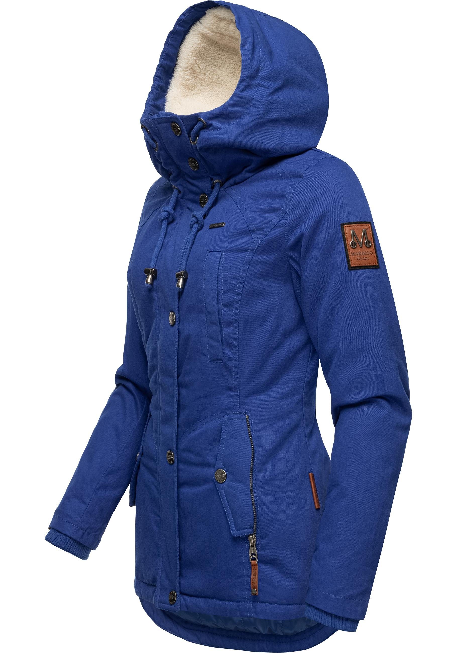 Marikoo Winterjacke Bikoo sportliche Damen Outdoor Baumwolljacke mit Kapuze günstig online kaufen
