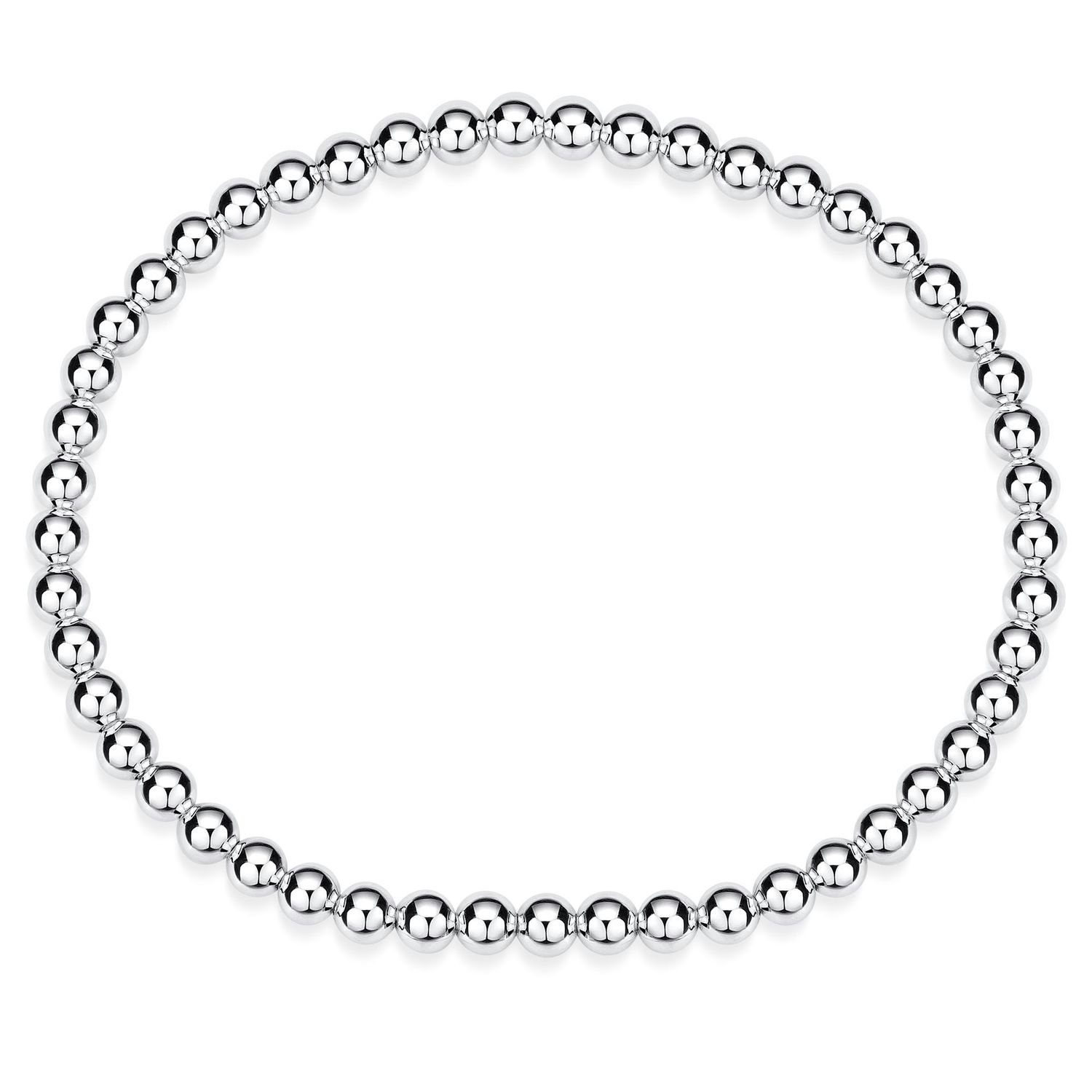 Materia Armband Damen Silber Kugelarmband elastisch SA-129, 925 Sterling Si günstig online kaufen