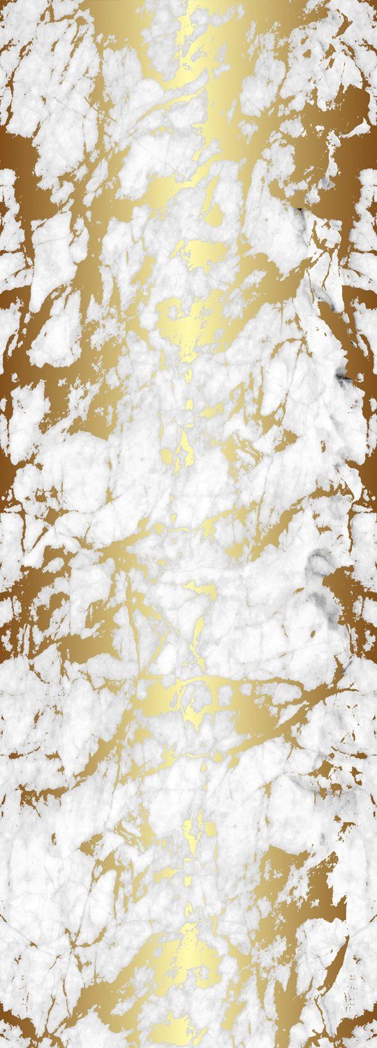 queence Vinyltapete Caleb Marmor gold, glatt, Steinoptik, 90x250cm, selbstklebend, kinderleichte Anbringung, Sticker