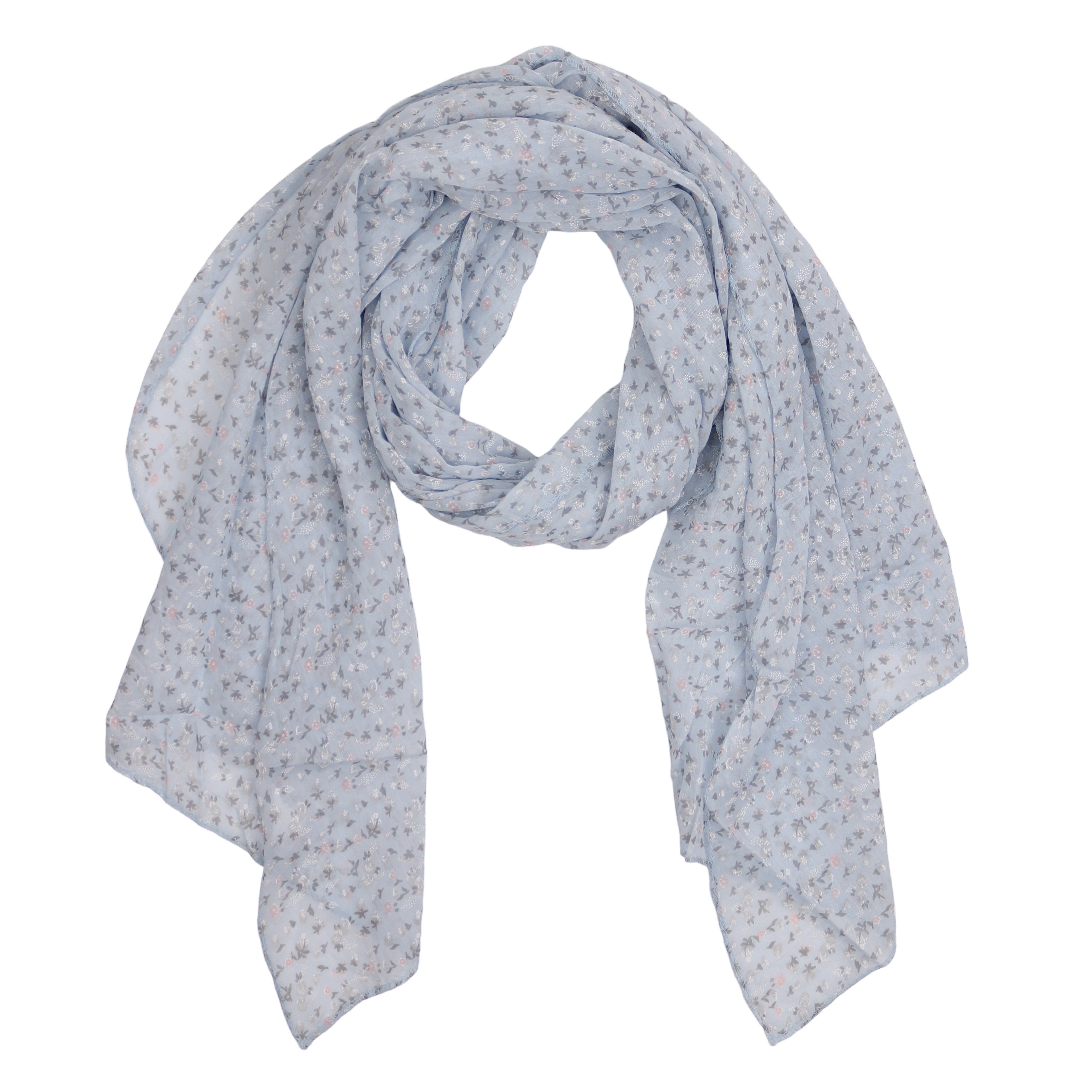 MIRROSI Modeschal Asymmetrischer Schal, Made in Italy 20% Seide 80% Baumwolle, (Ca.170x77cm; leicht und bequem), Damen Halstuch ideal für Frühling, Sommer und Herbst