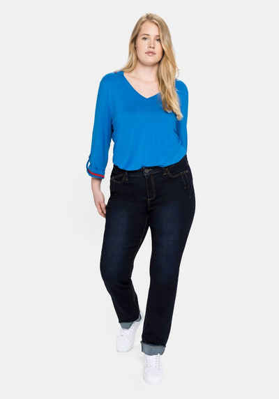Sheego Gerade Jeans mit REPREVE® Polyesterfasern