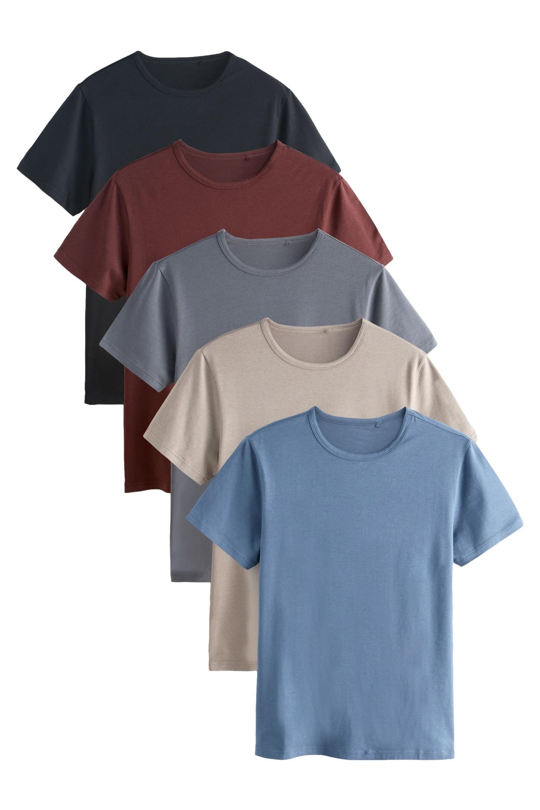 Next T-Shirt Lagenlook-T-Shirts aus Modal, 5er Pack (5-tlg) günstig online kaufen