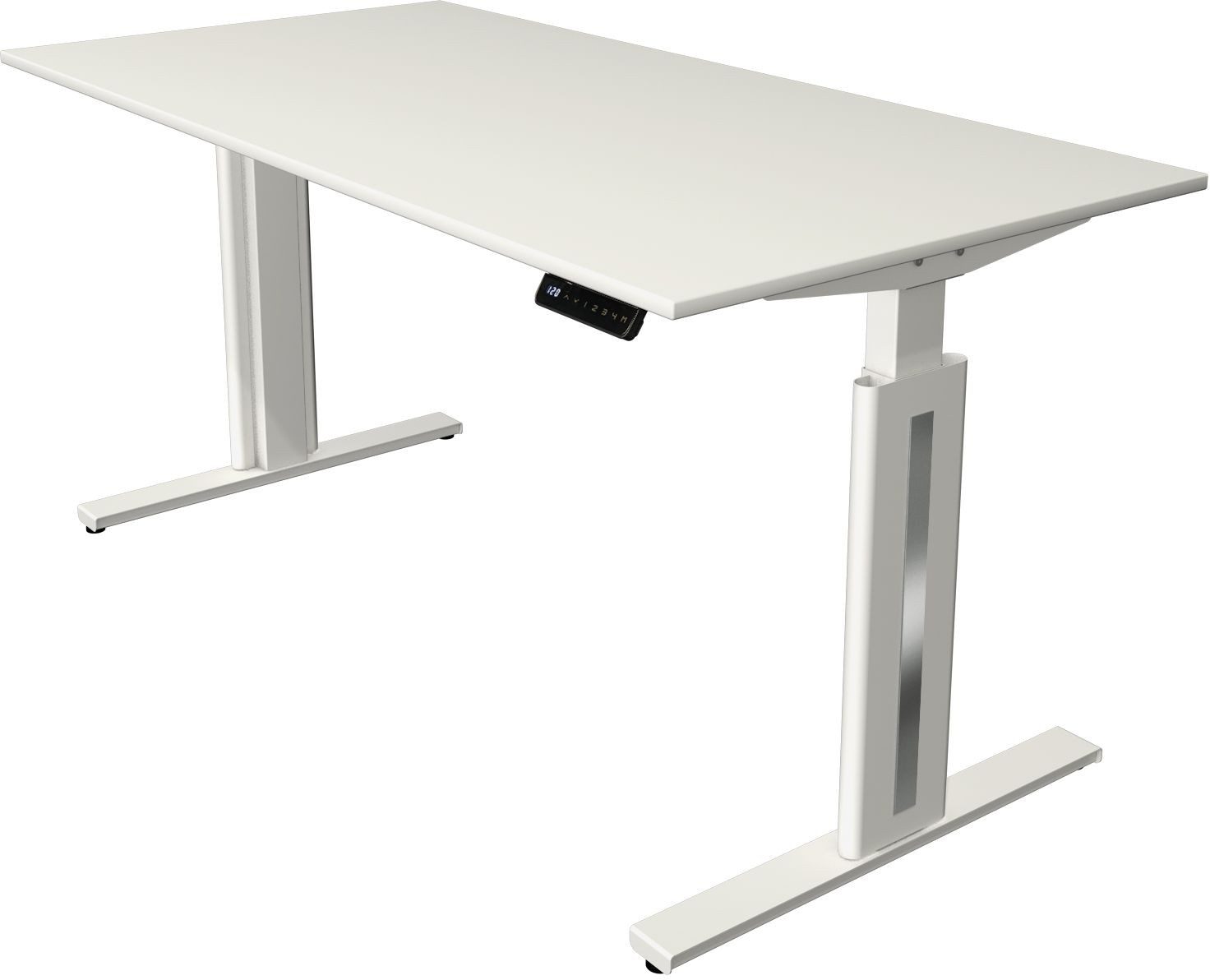 Schreibtisch Sitz-/Stehtisch Move 3 fresh BxTxH 160x80x72-120cm weiß/weiß