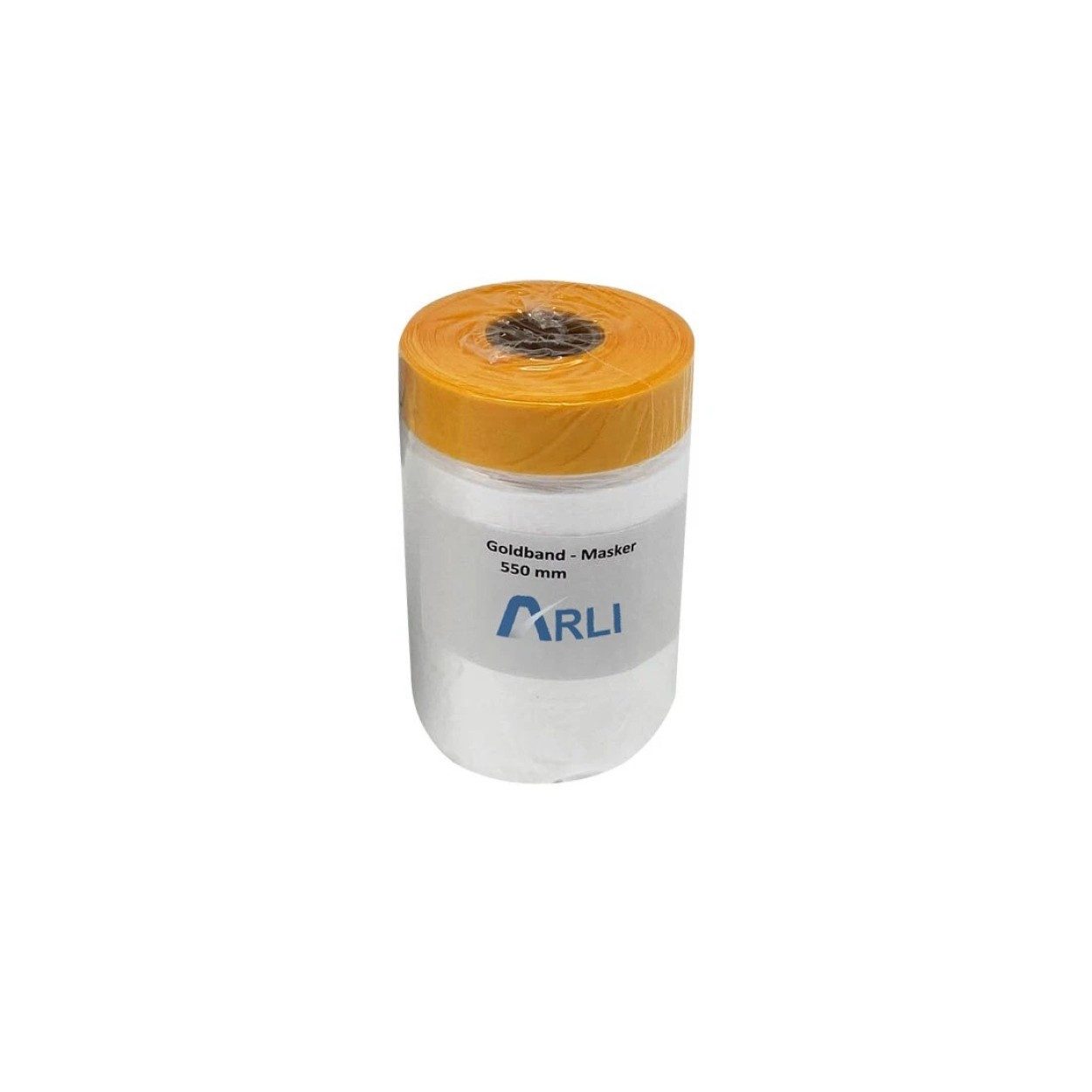 ARLI Abdeckfolie 2x Goldband Masker 550 mm x 25 m, 0,01 mm Stärke, für Malerfolie, Abdeckfolie mit Klebeband, (2er, 2-St., Set), Abdeckfolie Malerfolie Baufolie – Bild 2 von 3