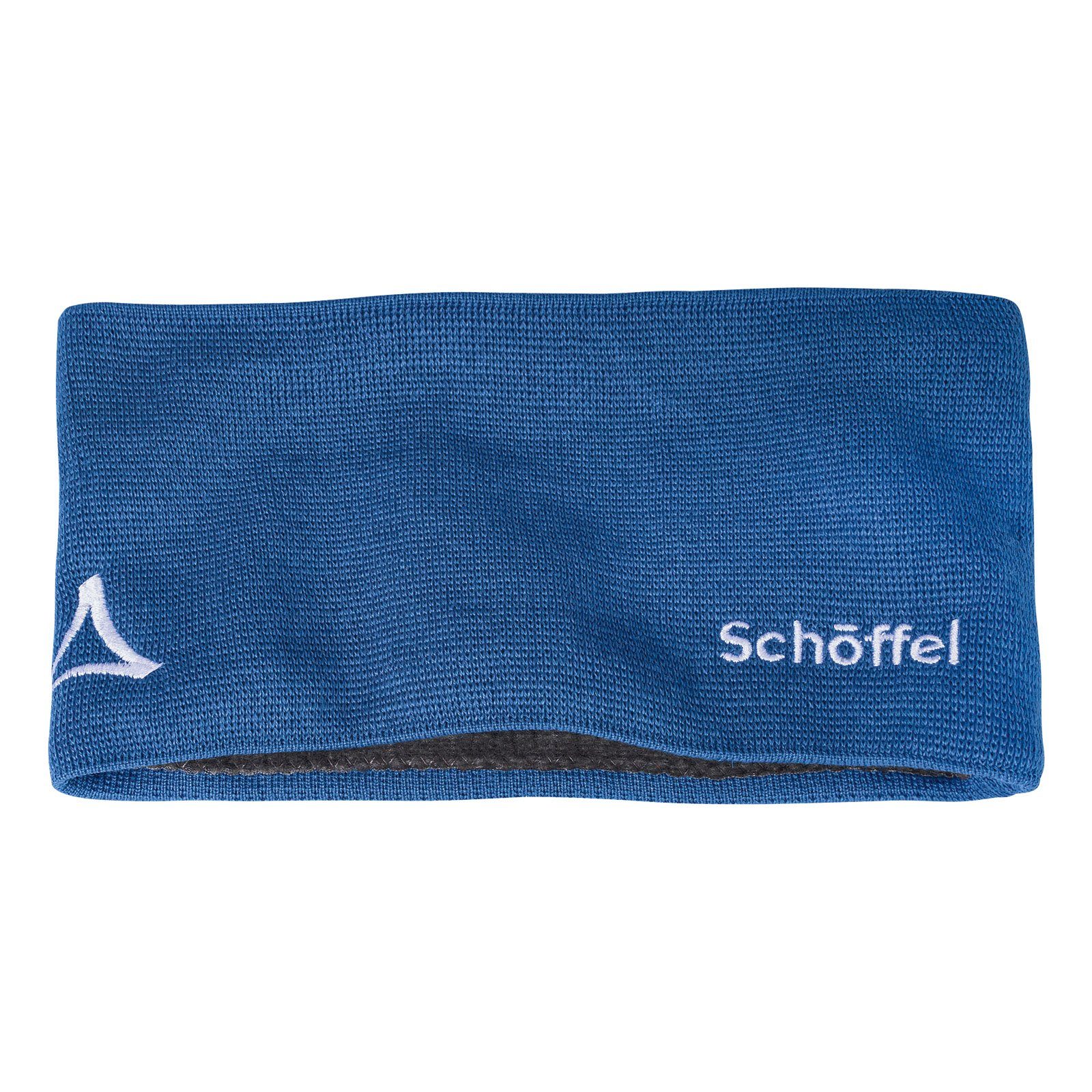 Schöffel Stirnband Knitted Headband Blau mit Fornet Markenlogo