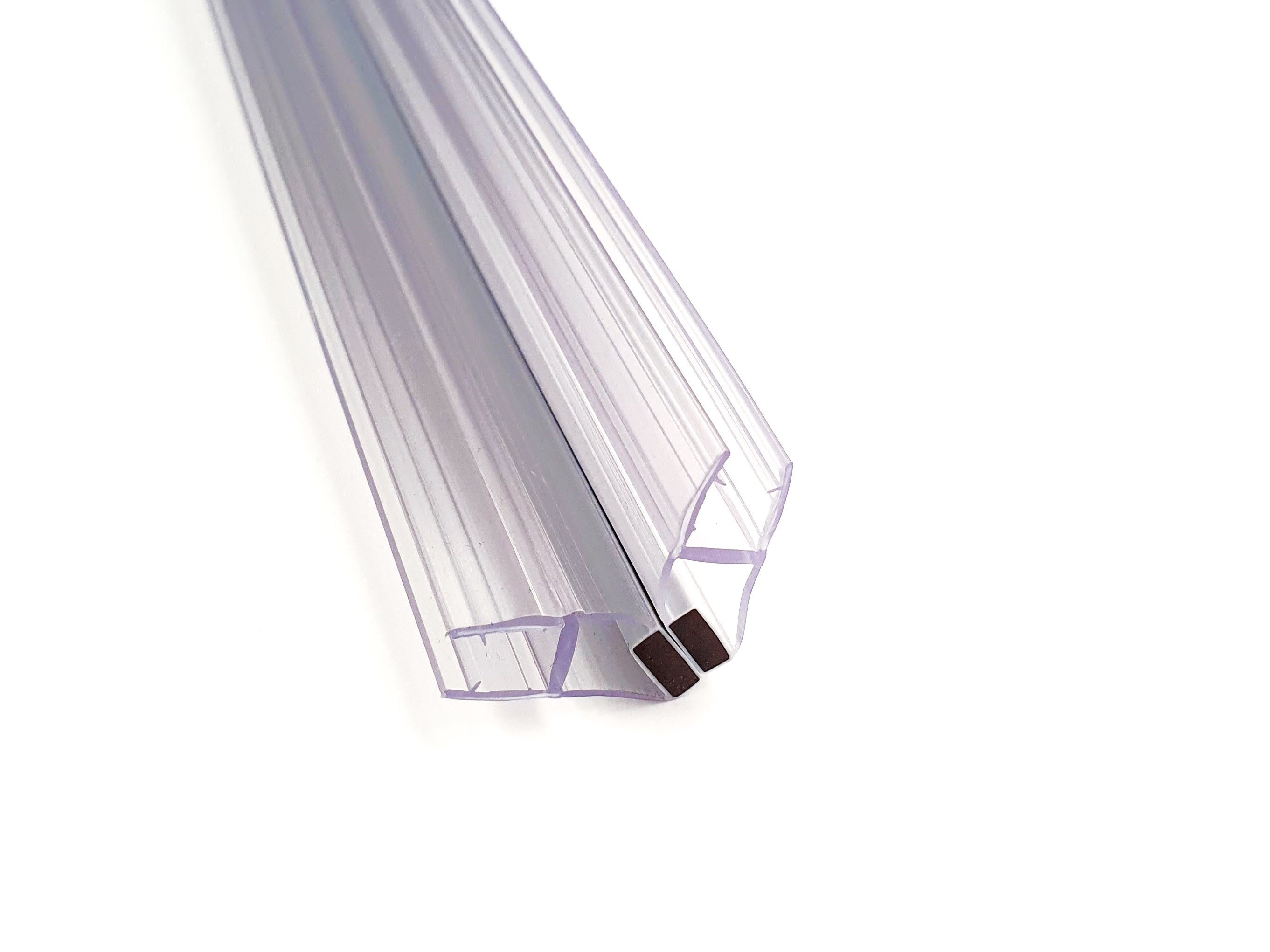 Kristhal Dusch- & Baddesign Duschdichtung Tür-Magnetdichtung 90°, mit Magnetstreifen für Duschglastür, L: 200 cm, für Glasstärke 6 oder 8 mm (Auswahl bei Ausführung erforderlich)