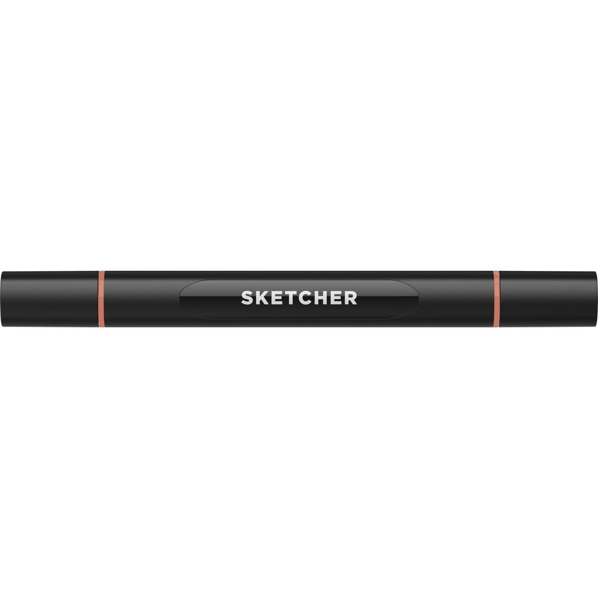 Filzstift Twinmarker Sketcher brush+chisel M 130 rotholz.