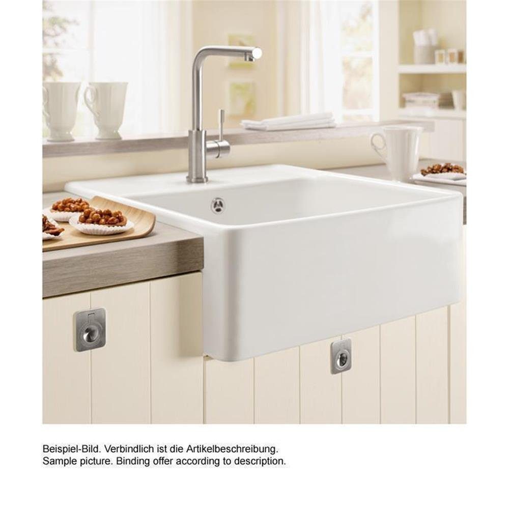 Villeroy & Boch Küchenspüle Spülmodul Spülstein Einzelbecken mit Handbetätigung Premiumline R7 Pur, 59,5/630 cm