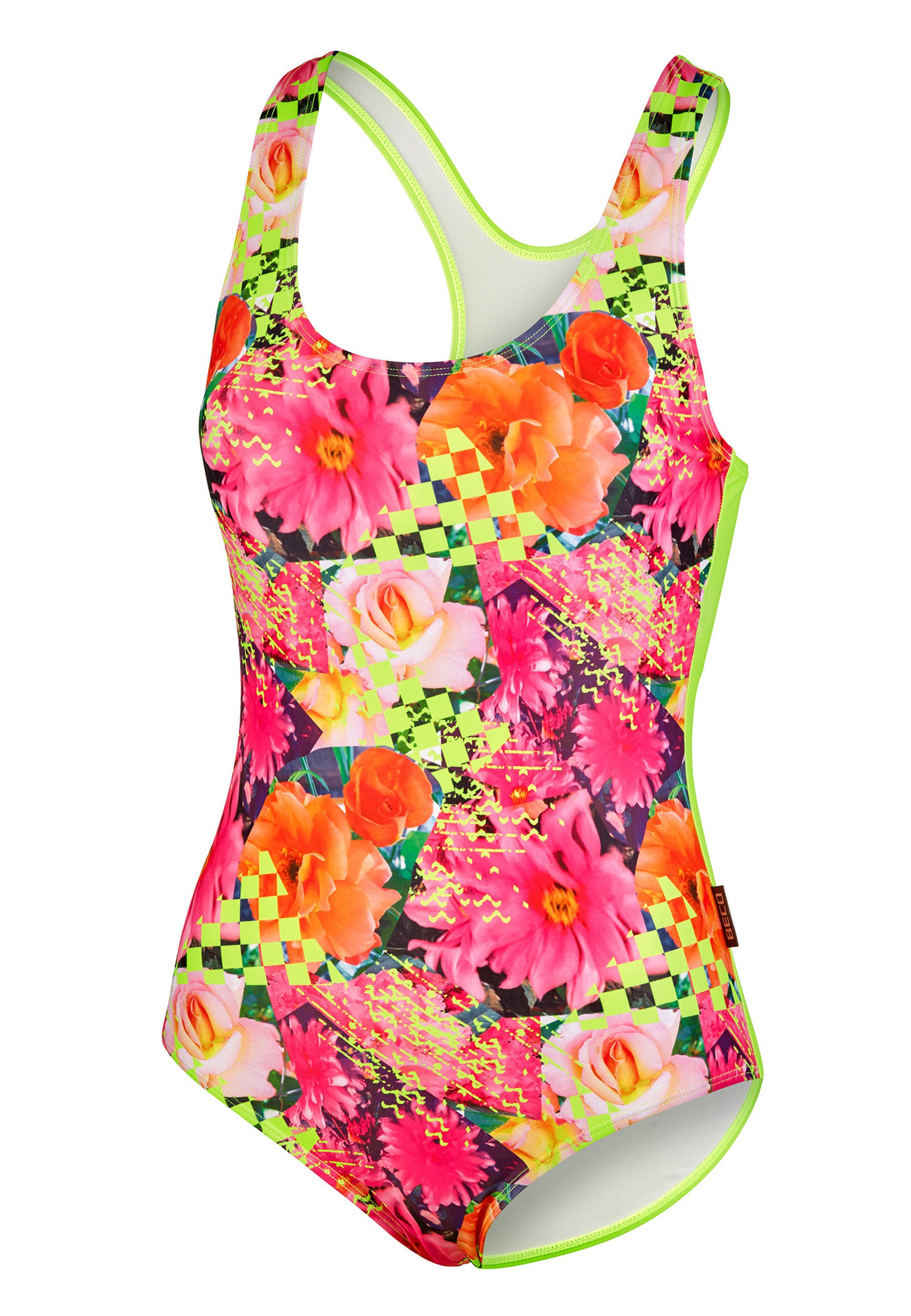 Beco Beermann Badeanzug Fresh Flowers (1-St) mit elegantem, großem Cut-Out
