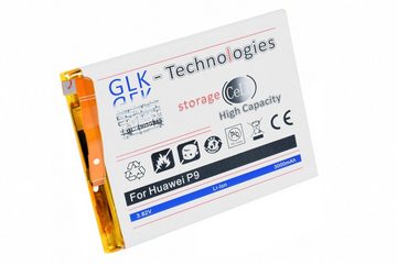 GLK-Technologies High Power Ersatzakku kompatibel mit Huawei P9 HB366481ECW, Original GLK-Technologies Battery, accu, 3000 mAh Akku, inkl. Werkzeug Set Kit Smartphone-Akku 3000 mAh