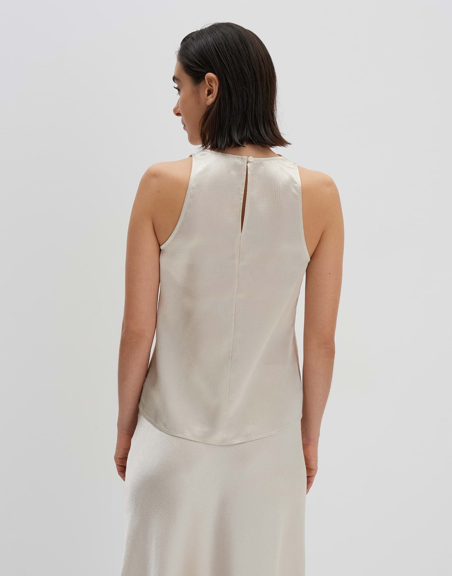 someday Blusentop ZIAM Regular aus texturierten Satin