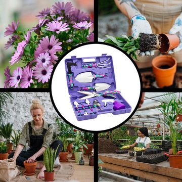 DRULINE Gartenpflege-Set Garten Kleingeräte Set, stabil und robust, 10-teilig, Werkzeugset