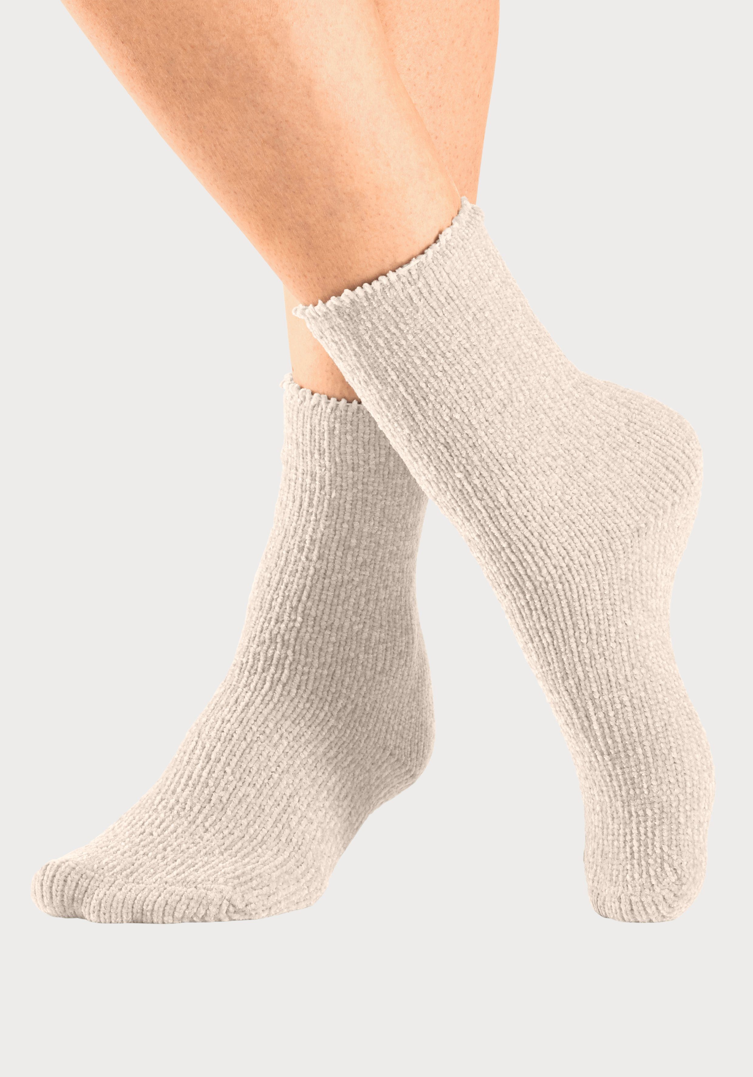 Lavana Kuschelsocken (Packung, 5-Paar) ideal als Bettsocken