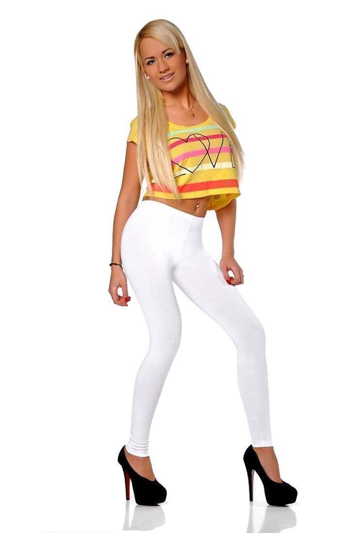 EloModa Leggings Damen Leggings Leo Zebra Print Stretch Slim Fit, S-XL (1-tlg)