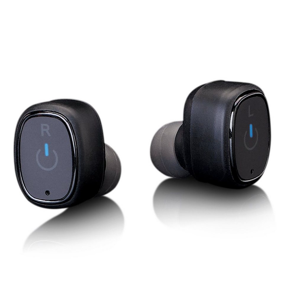 Lenco EPB-440BK Bluetooth-Kopfhörer (Extrem leicht : 5 gr. pro Seite, 10  Jahre Batterielaufzeit, >85 dB Alarm, leichte Installation), Wasserdichter  TWS Bluetooth-Ohrhörer mit Ladestation