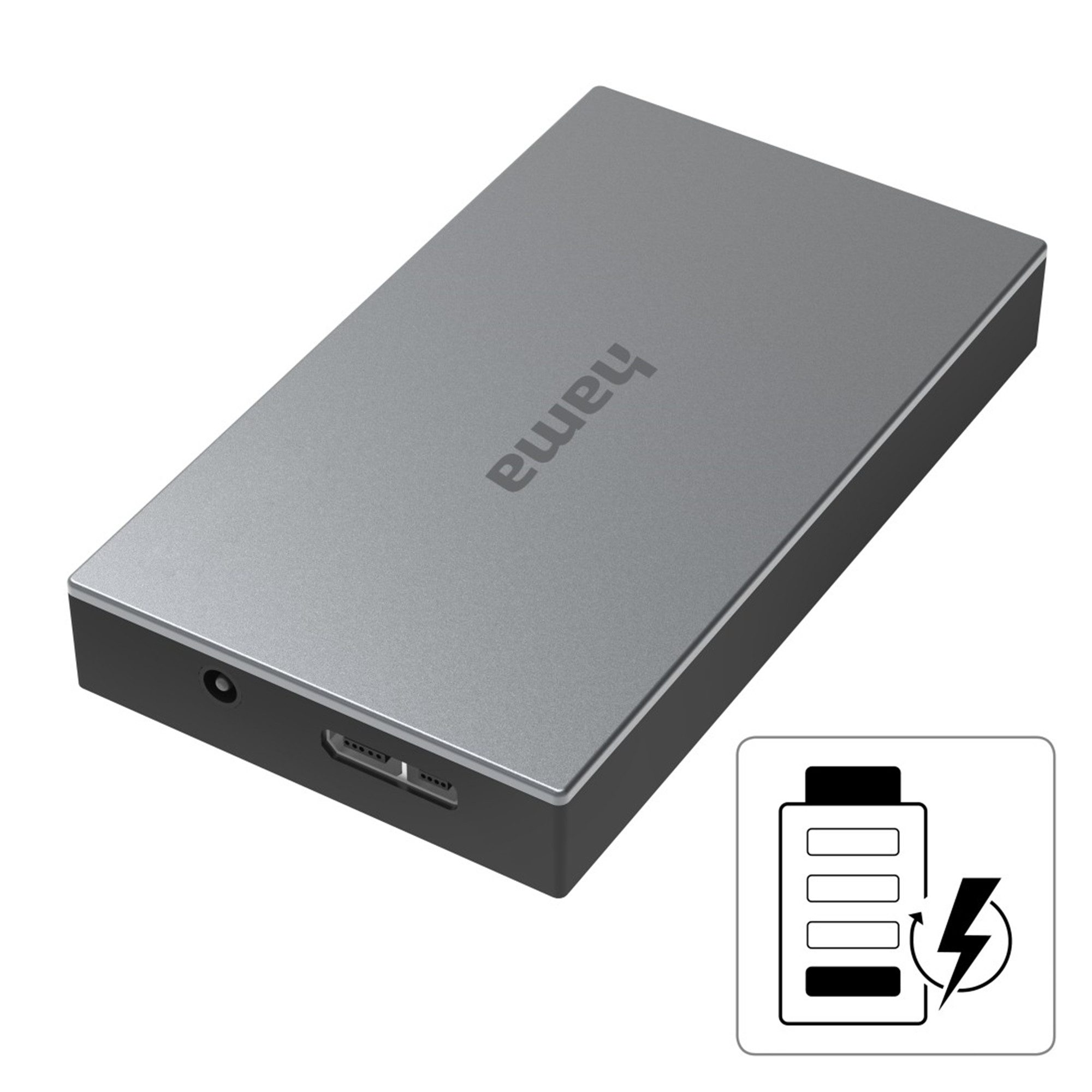 Hama 4 Ports, inkl. Kabel und Netzteil USB-Adapter, 80 cm