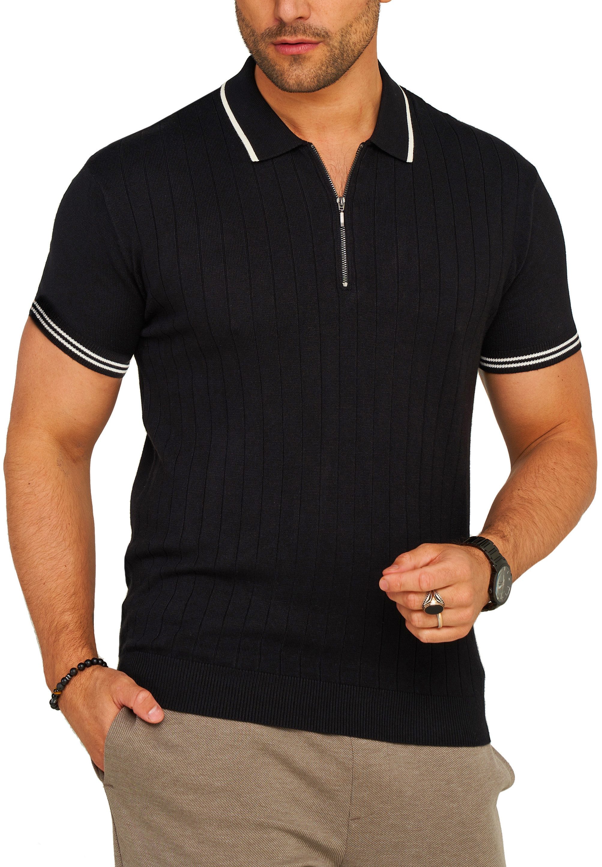 SOULSTAR Poloshirt S2VALKA Herren Basic Kurzarm Knit Polo Hemd Feinstrick K günstig online kaufen