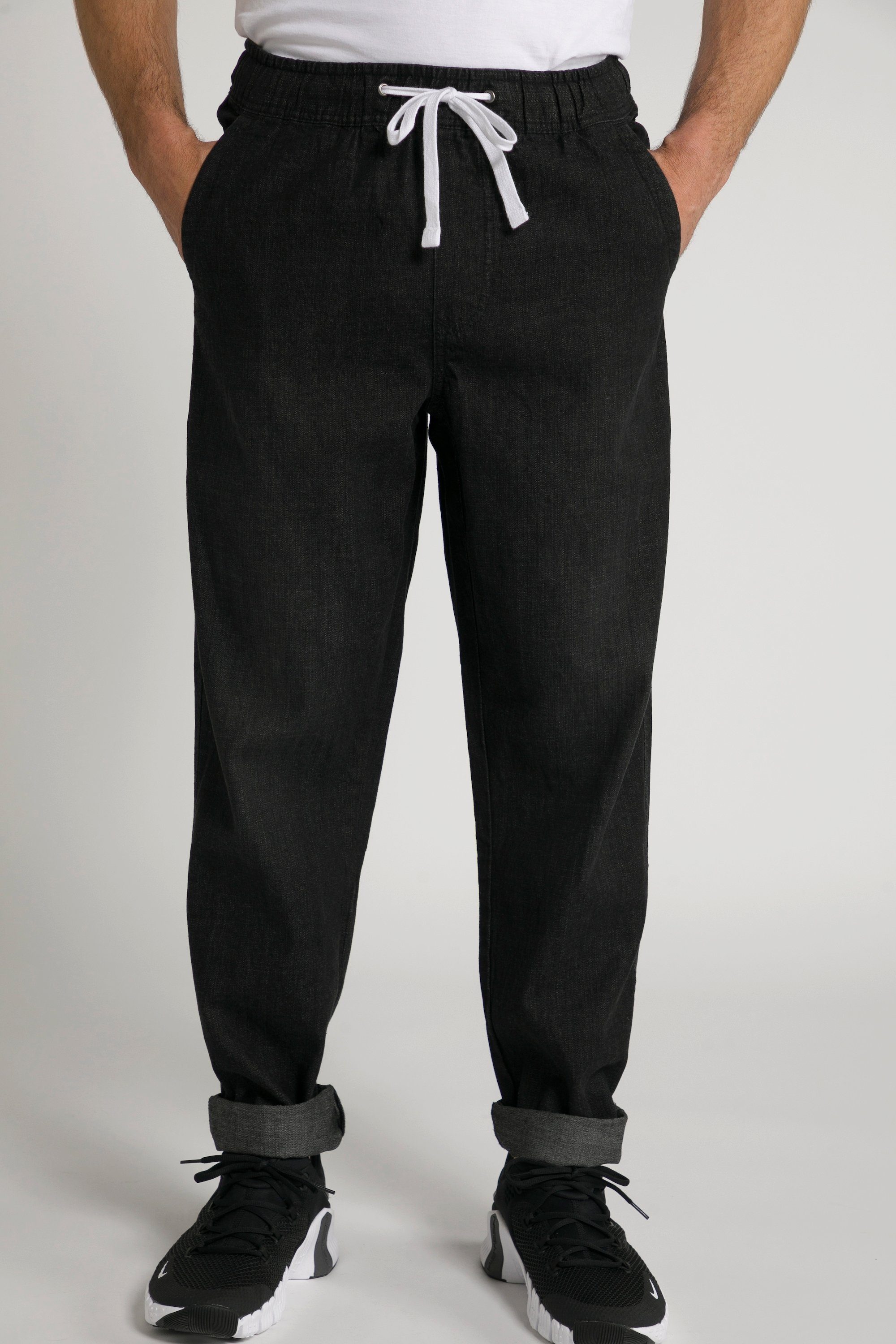 JP1880 Schlupfhose Hose Jeanslook 4-Pocket Relaxed Fit black