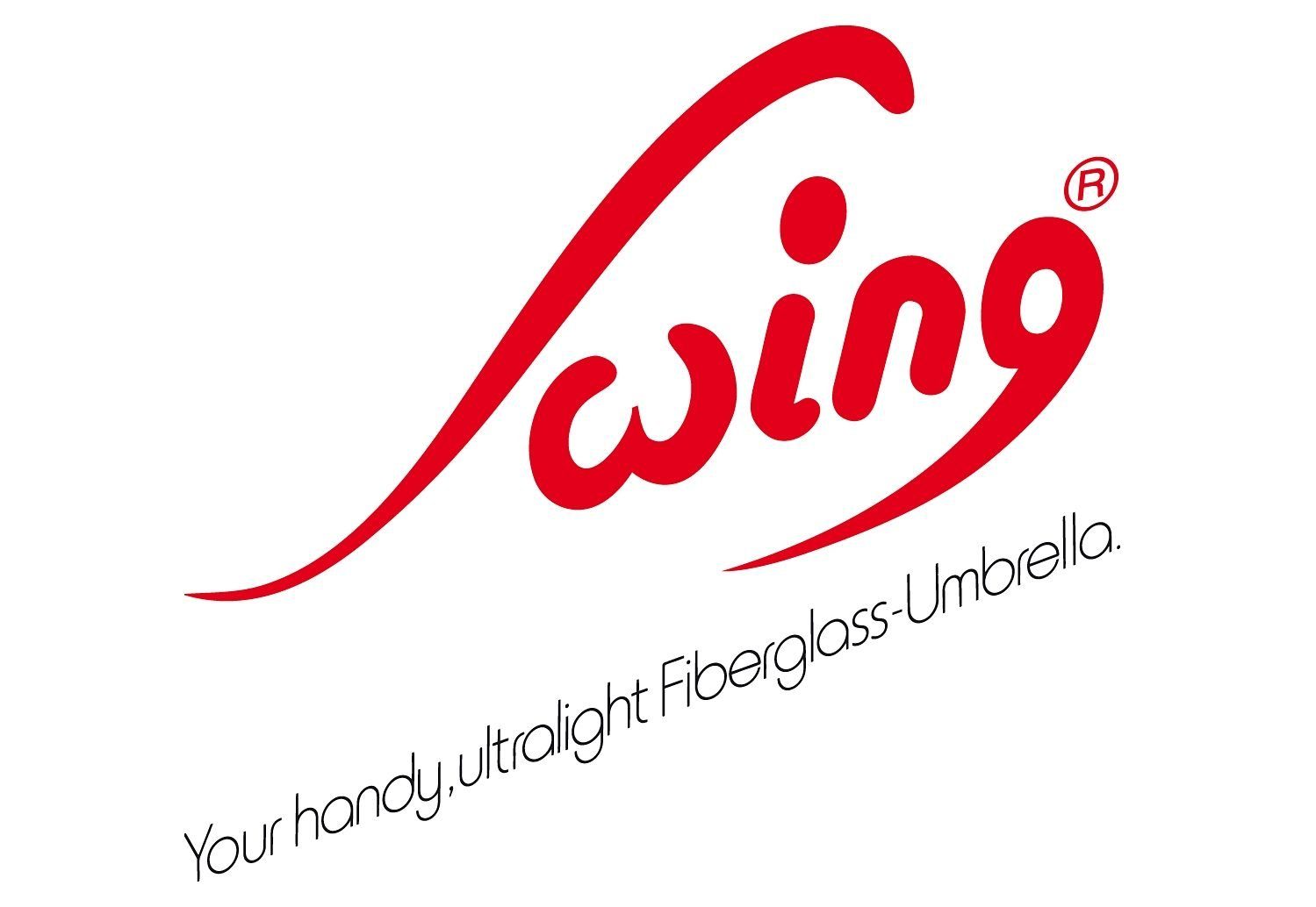 EuroSCHIRM® Stockregenschirm Swing, geringes Gewicht, mit Schultertragegurt an der Hülle