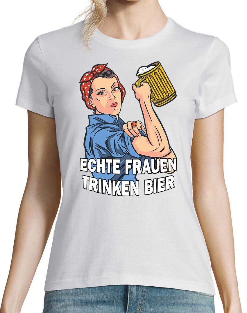 Youth Designz T-Shirt Echte Frauen Trinken günstig online kaufen