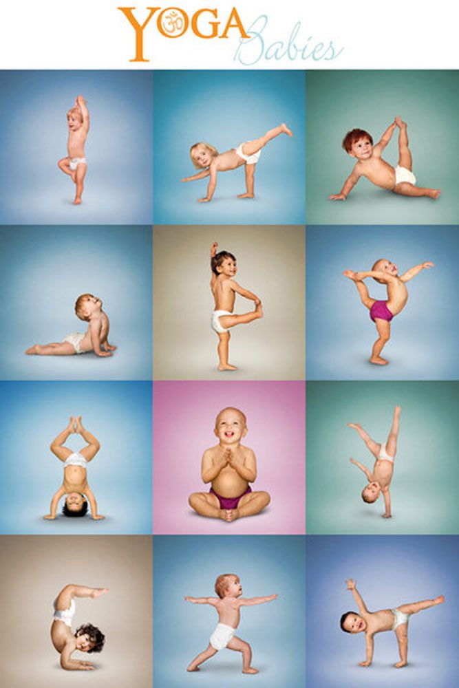 Poster Fun - Poster - Yoga Babies Grid