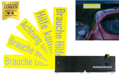 BURI Warnschild PKW-Hinweisschilder reflektierend Auto Pannenfächer Unfallhilfe Pannen
