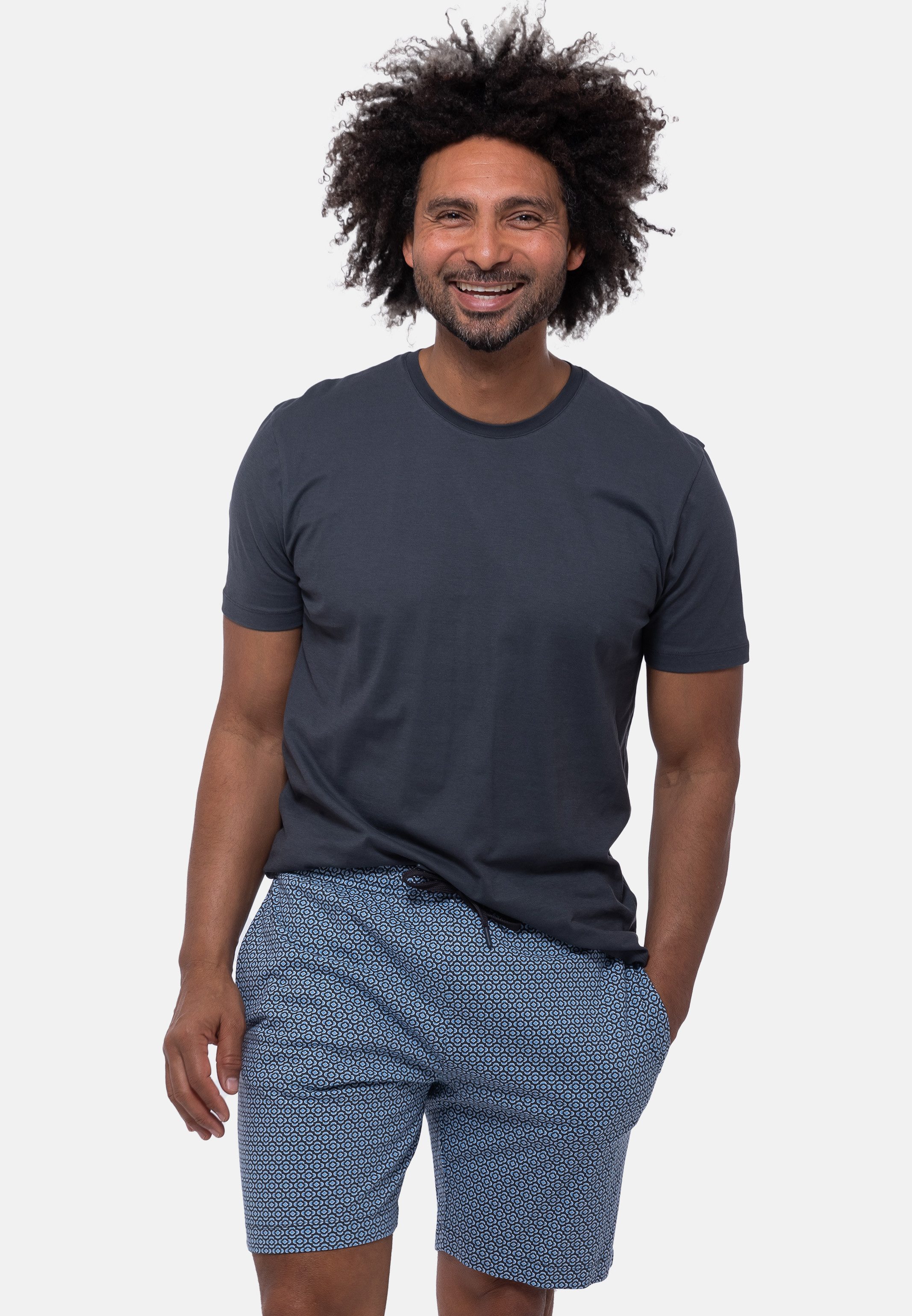 Mey Pyjama Round Geo (Set, 2 tlg) Schlafanzug - Baumwolle - Atmungsaktiv günstig online kaufen