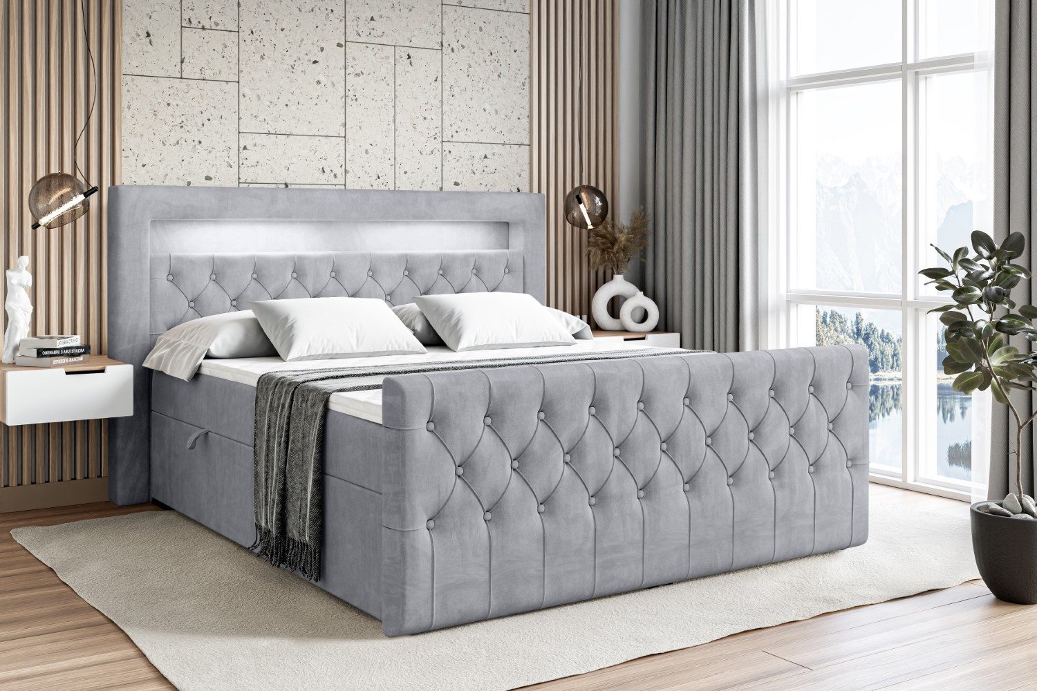 ALTDECOR Boxbett AURORA (Multipocket-Matratze H4. H3 günstig online kaufen