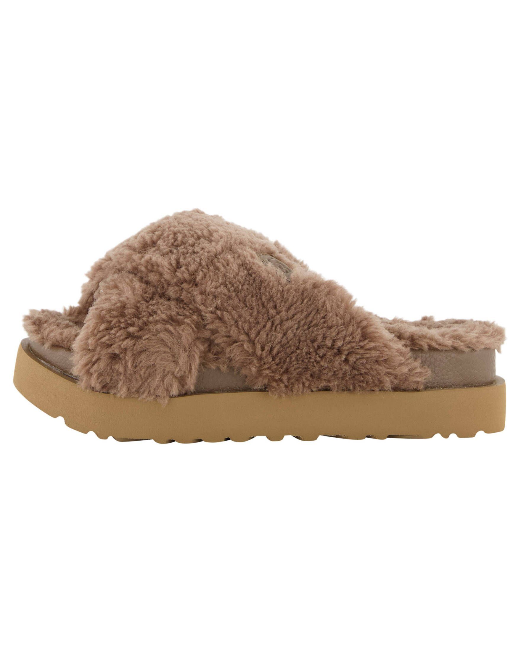 UGG Damen Мулы FUZZ SUGAR CROSS SLIDE Pantolette