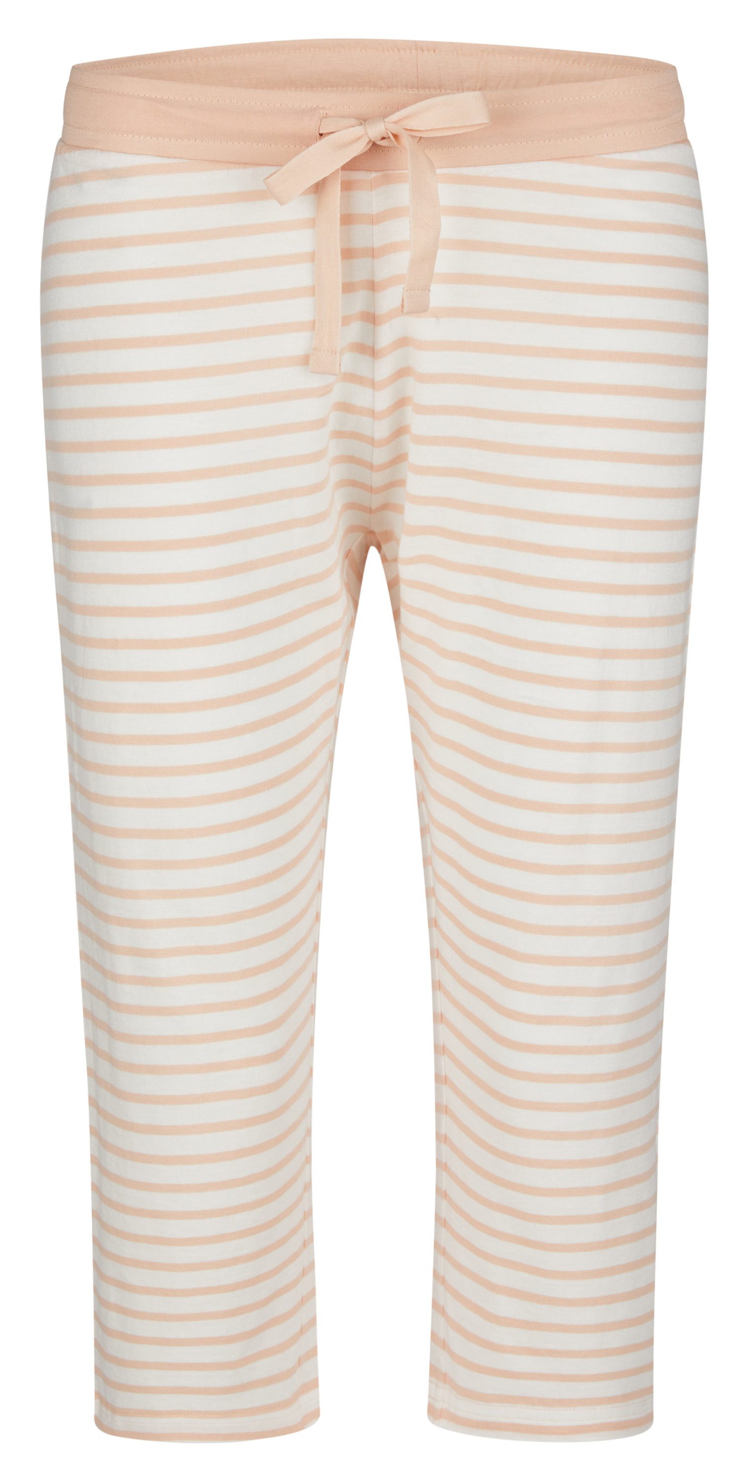 Pyjamahose Damen Capri Schlafanzughose