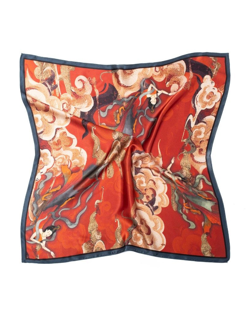 MayTree Seidentuch Seidentuch quadratisch 70x70, Fliegende Feen, (Stück), 1 günstig online kaufen