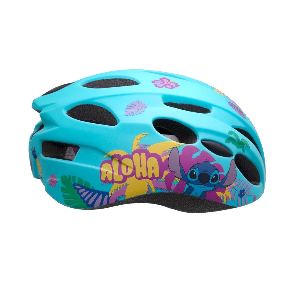Seven Polska Kinderfahrradhelm Disney Fahrradhelm In-Mold, "STITCH", M: 52-56cm, ab ca. 6 Jahre