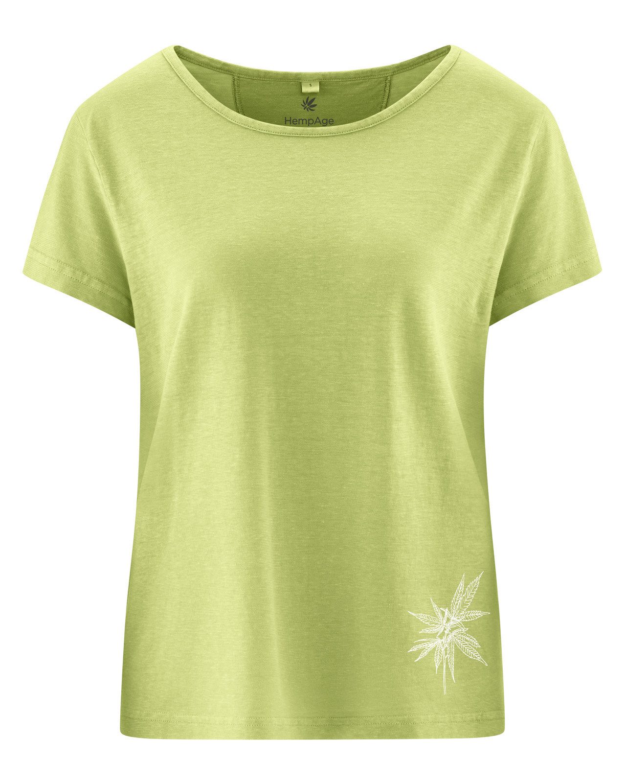 T-Shirt T-shirt mit Hanfprint Hanf/Biobaumwolle - Casual Fit