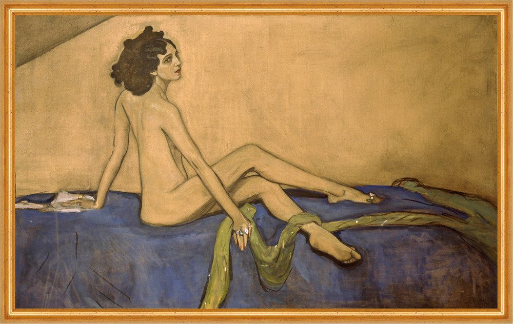 Kunstdruck Ida Rubenstein Walentin Alexandrowitsch Serow Nackte Frau Sitzen B A2