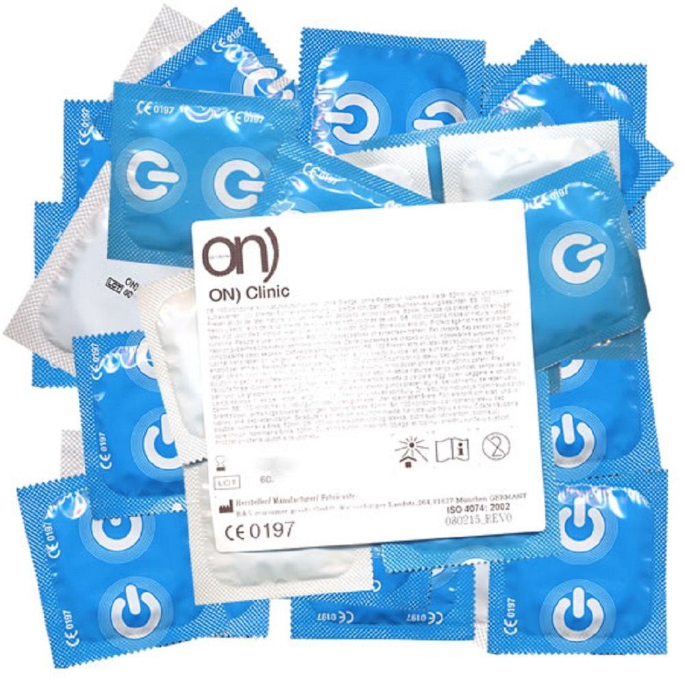 100 Maxipack St., je mit Condoms Schutzhüllen, Kondome ohne 10 Clinic trockene Kondomen, Reservoir, Beutel 100 insgesamt, ON Kondome