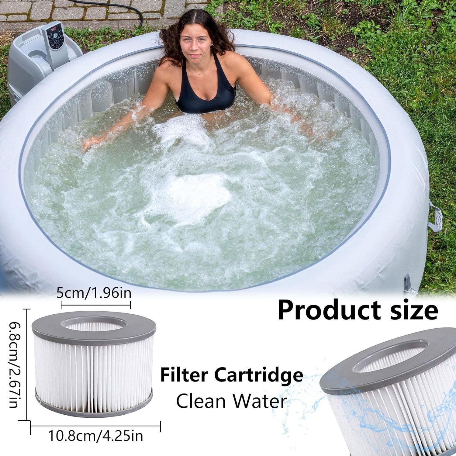 FELIXLEO Kartuschen-Filterpumpe Ersatzfilter für MSPA Whirlpool zubehör für günstig online kaufen